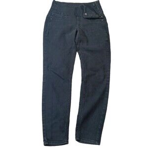 Spanx Women's Black Pants Jean Pull On Stretch High Rise Size Med 6-8 Jeggings